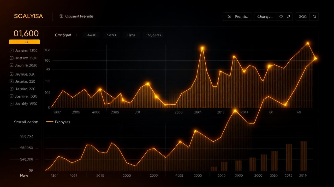 SEO analytics dashboard showing organic growth